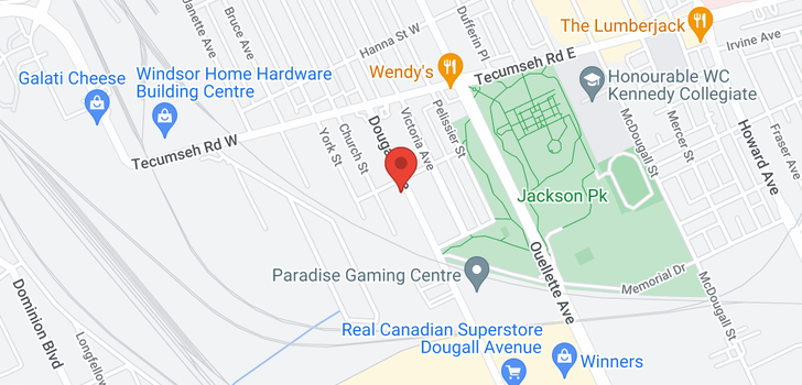 map of 2215 DOUGALL AVENUE